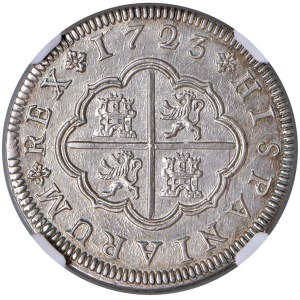Foreign coins - SPAGNA Filippo V di Borbone (1700-1746) 2 Reales 1...