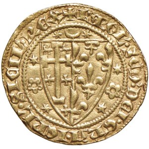 Italian coins - NAPOLI Carlo II (1285-1309) Saluto d’oro - MIR 22 ...