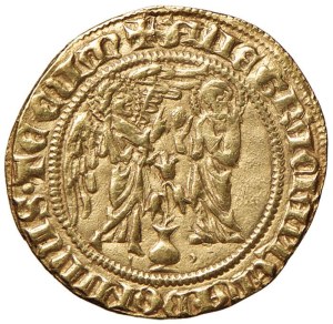Italian coins - NAPLES Charles II (1285-1309) Golden Salute - MIR 22 ...