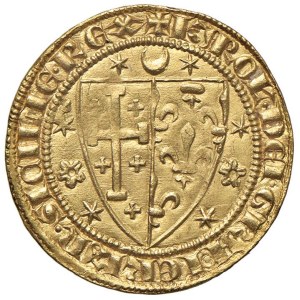 Italian coins - NAPOLI Carlo II (1285-1309) Saluto d’oro - MIR 22 ...