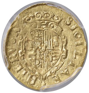 Italian coins - NAPLES Philip IV (1621-1665) Golden shield 1626 sig...