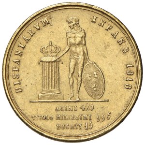 Italian coins - NAPLES Ferdinand I (1816-1825) 15 Ducati 1818 leg...
