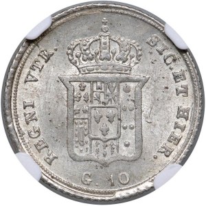 Italian coins - NAPLES Ferdinand II (1830-1859) Carlino 1836 - Ma...