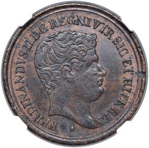 Italian coins - NAPLES Ferdinand II (1830-1835) 2 Tornesi 1835 - ...