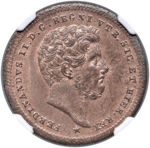 Italian coins - NAPLES Ferdinand II (1830-1859) 2 Tornesi 1842 - ...