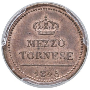 Italian coins - NAPOLI Ferdinando II (1830-1859) Mezzo tornese 184...