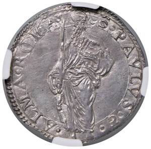Papal coins - Paul III (1534-1549) Julius - Munt. 56 AG In slab...