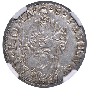 Papal coins - Julius III (1550-1555) Julius - Munt. 21 AG In sla...