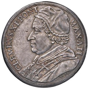 Papal coins - Clemente XI (1700-1721) Piastra 1702 A. II - Munt....