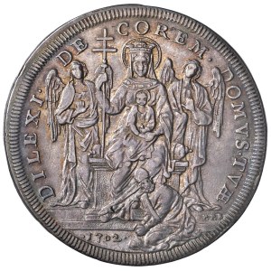 Papal coins - Clemente XI (1700-1721) Piastra 1702 A. II - Munt....
