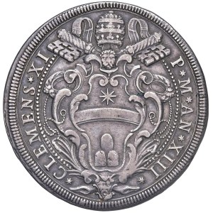 Papal coins - Clemente XI (1700-1721) Piastra A. XIII - Munt. 38...