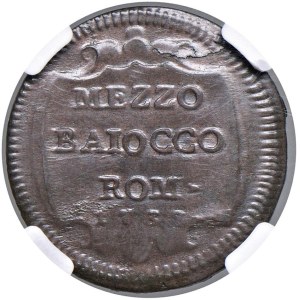 Papal coins - Clemente XII (1730-1740) Mezzo baiocco 1738 A. IX ...