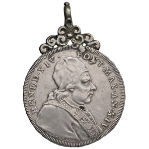 Papal coins - Benedetto XIV (1740-1758) Scudo 1754 A. XIV - Munt...