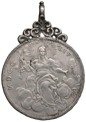 Papal coins - Benedict XIV (1740-1758) Shield 1754 A. XIV - Munt...