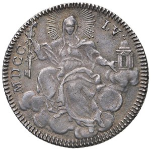 Papal coins - Benedetto XIV (1740-1758) Quinto di scudo 1755 A. ...