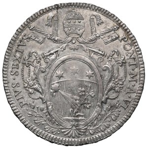 Papal coins - Pio VI (1775-1799) Scudo 1780 A. VI - Nomisma 35 A...