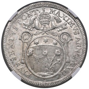 Papal coins - Pio VI (1775-1799) 60 Baiocchi 1797 An. XXII - Mun...