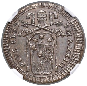 Papal coins - Pius VI (1775-1799) Rome - Baiocco A. XXIII - Nomis...