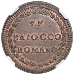 Papal coins - Pio VI (1775-1799) Baiocco A. XI - Munt. 128 CU In...