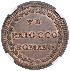 Papal coins - Pius VI (1775-1799) Baiocco A. XI - Munt. 128 CU In.