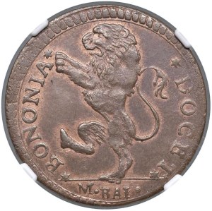 Papal coins - Pius VI (1775-1799) Bologna - 1/2 Baiocco 1796 - Mu...