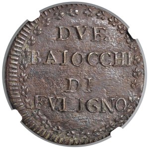 Papal coins - Pius VI (1774-1799) Foligno - 2 Baiocchi A. XXI - M...