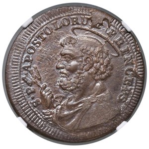 Papal coins - Pio VI (1775-1799) Perugia - Sampietrino 1796 - No...