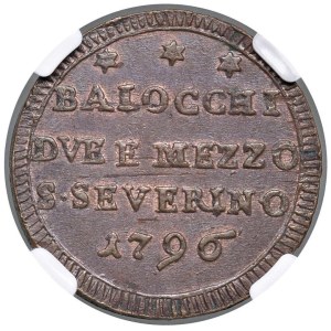 Papal coins - Pio VI (1775-1799) San Severino - Sampietrino 1796...