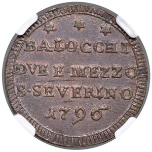 Papal coins - Pius VI (1775-1799) San Severino - Sampietrino 1796...