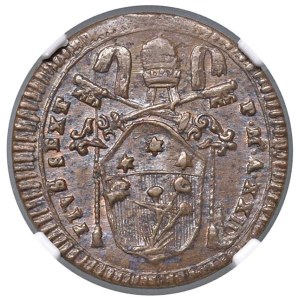 Papal coins - Pio VI (1774-1799) San Severino - Mezzo baiocco A....