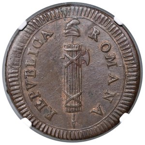 Papal coins - Repubblica romana (1798-1799) 2 Baiocchi - Bruni 9...