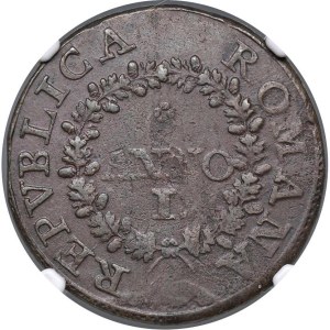 Papal coins - Roman Republic (1798-1799) Fermo - 2 Baiocchi 1...