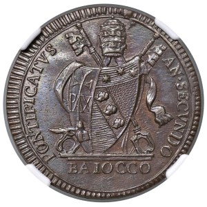 Papal coins - Pio VII (1800-1823) Baiocco 1802 A. II - Munt. 54 ...