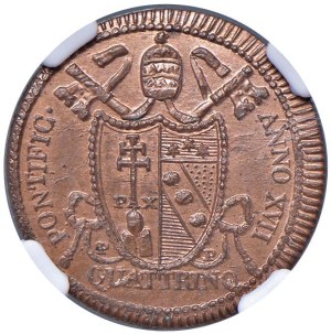 Papal coins - Pius VII (1800-1823) Quattrino 1816 An. XVII - Names...