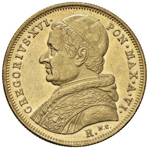 Papal coins - Gregory XVI (1831-1846) 10 Scudi 1836 A. VI - Nom...