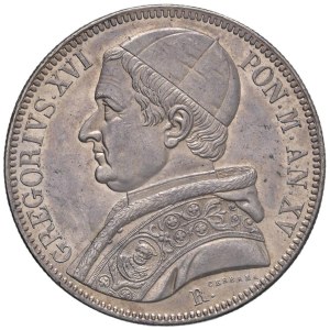 Papal coins - Gregory XVI (1831-1846) Shield 1845 A. XV - Nomism...