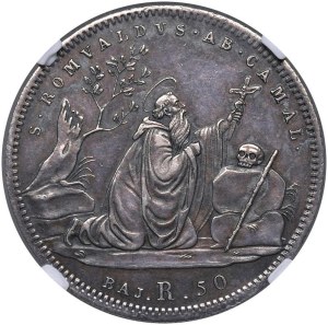 Papal coins - Gregory XVI (1831-1846) 50 Baiocchi 1834 A. IV - ...