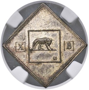 Papal coins - Roman Republic (1849) 10 Baiocchi 1849 of issue...
