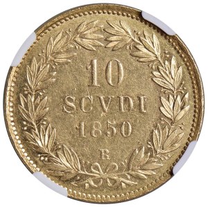 Papal coins - Pius IX (1846-1870) 10 Scudi 1850 A. V - Nomisma 59...