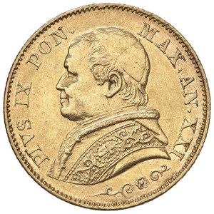 Papal coins - Pio IX (1846-1870) 20 Lire 1866 A. XXI - Nomisma 8...