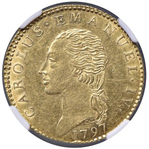 Savoy Coins - Carlo Emanuele IV (1796-1802) Doppia 1797 - Nomism...