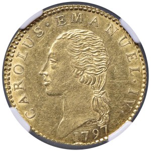 Savoy Coins - Charles Emmanuel IV (1796-1802) Double 1797 - Nomism...
