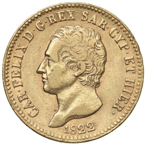 Savoy Coins - Carlo Felice (1821-1831) 20 Lire 1822 T - Nomisma ...