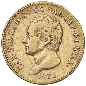 Savoy Coins - Charles Felix (1821-1831) 20 Lire 1824 T - Nomisma ...