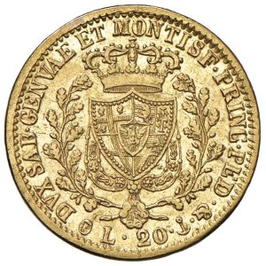 Savoy Coins - Carlo Felice (1821-1831) 20 Lire 1827 G - Nomisma ...