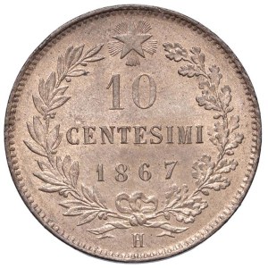 Savoy Coins - Vittorio Emanuele II (1861-1878) 10 Centesimi 1867...