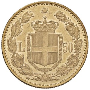 Savoy Coins - Umberto I (1878-1900) 50 Lire 1884 - Nomisma 975 A...