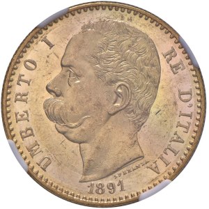 Savoy Coins - Umberto I (1878-1900) 50 Lire 1891 - Nomisma 977 A...