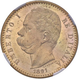 Savoy Coins - Umberto I (1878-1900) 50 Lire 1891 - Nomisma 977 A...