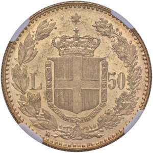 Savoy Coins - Umberto I (1878-1900) 50 Lire 1891 - Nomisma 977 A...